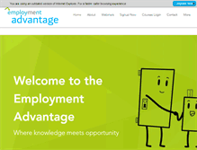 Tablet Screenshot of employmentadvantage.com.au